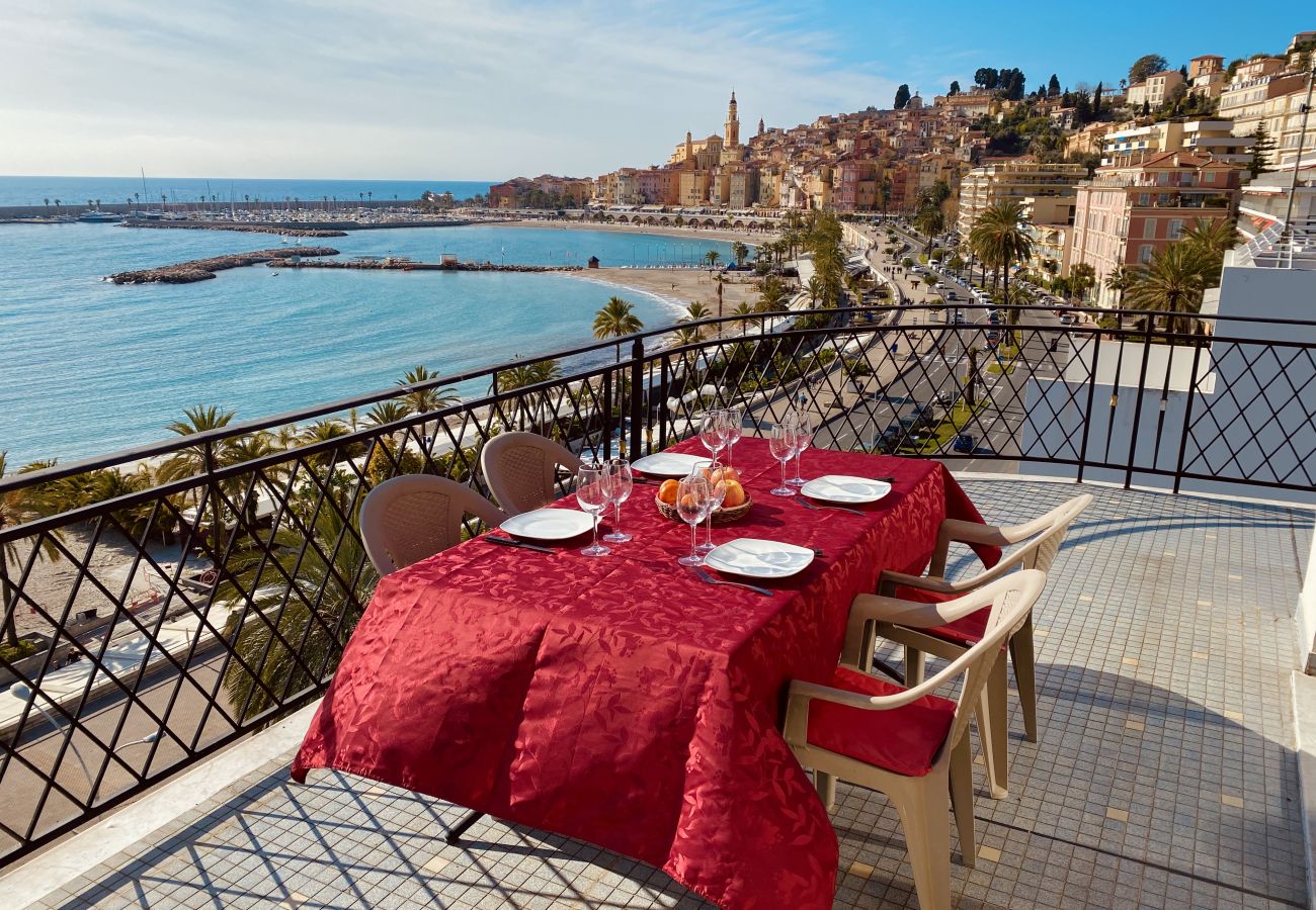 Appartements Menton - Merveilleuse Vue Mer Au Santa Maria