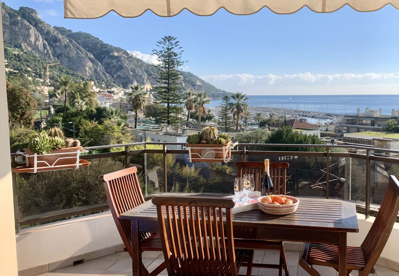 Appartement à Menton - Confortable T2 avec vue mer, quartier de standing